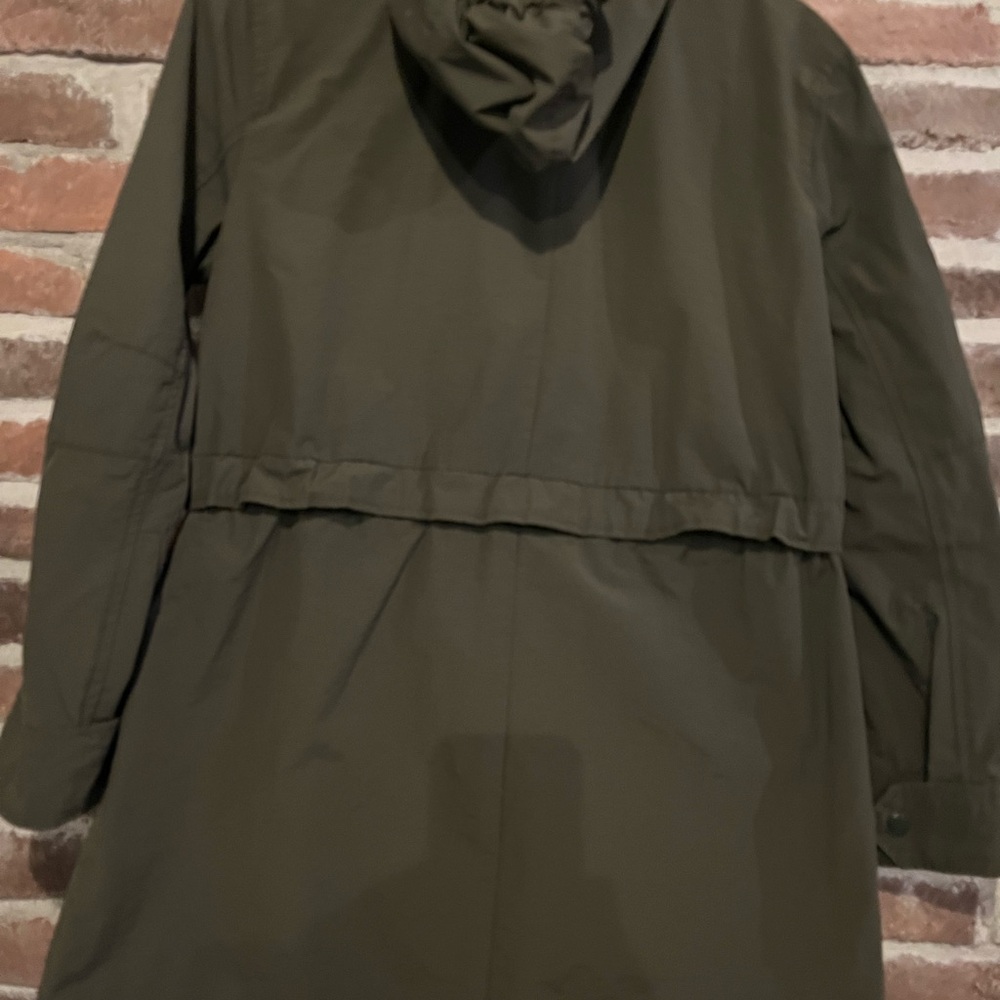 J. Crew Army Green Light weight Rain Jacket Size XXS - Picture 7 of 14
